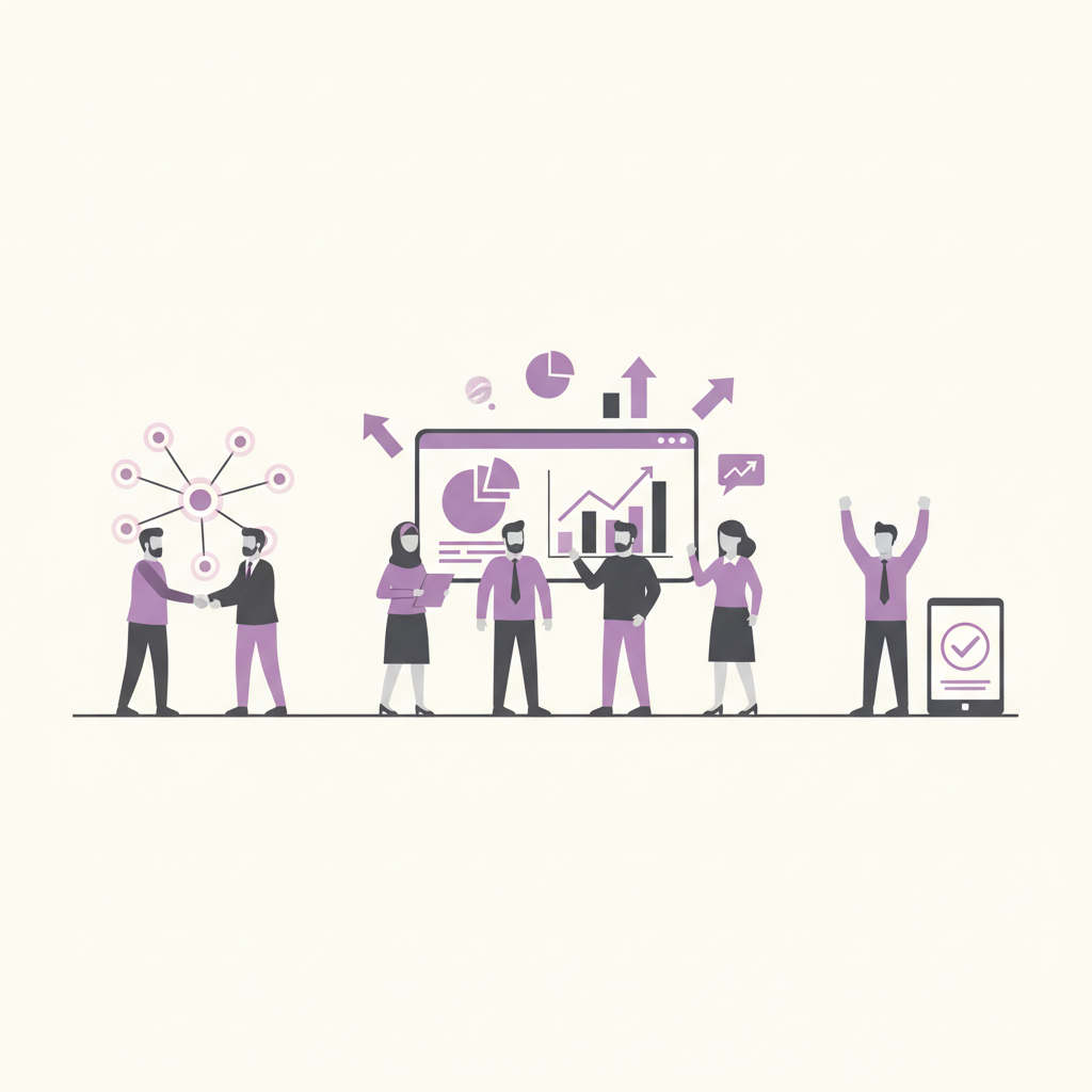 Collage depicting successful business collaborations and technological innovation in South Africa